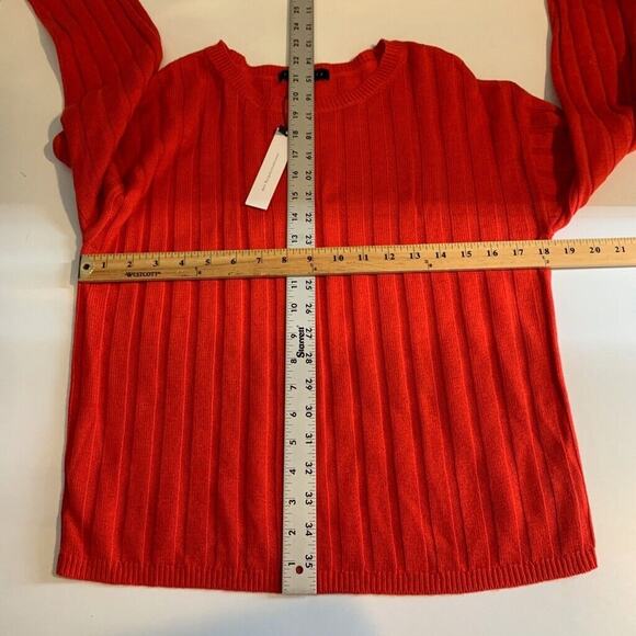 Sanctuary Sweater Womens M Medium Tomato Lillith Wool Blend Crew Neck Pullover - Picture 7 of 13